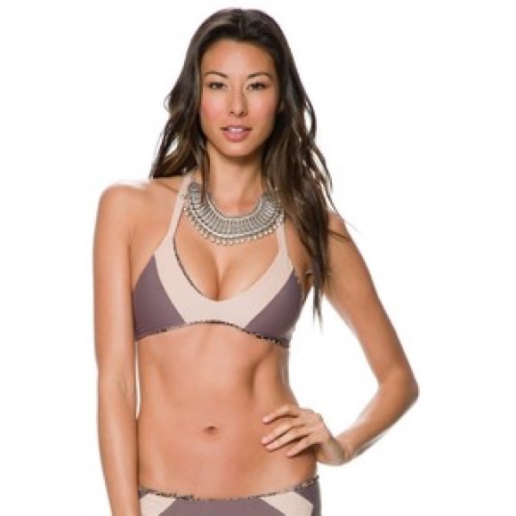 acacia swimwear Other - Acacia Biarritz Top in Fig and Naked Sz L